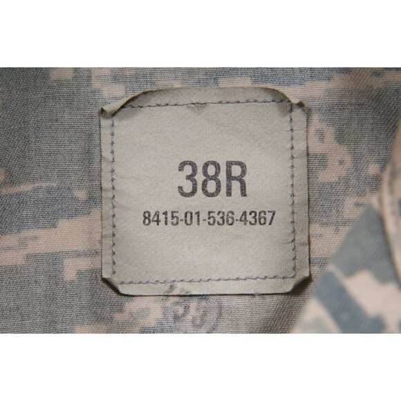 U.S. Air Force Jacket 38R Medium Green Tan Digital Camouflage Utility Coat - Picture 11 of 12